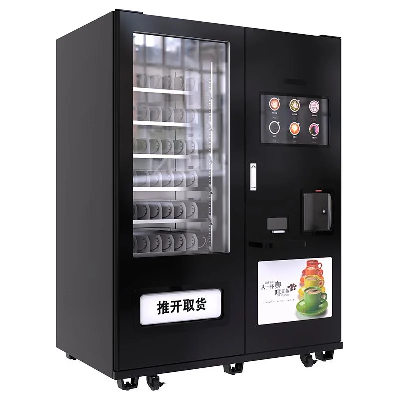 Combo Coffee and Sack Can Bottle Vending Machine Le209c