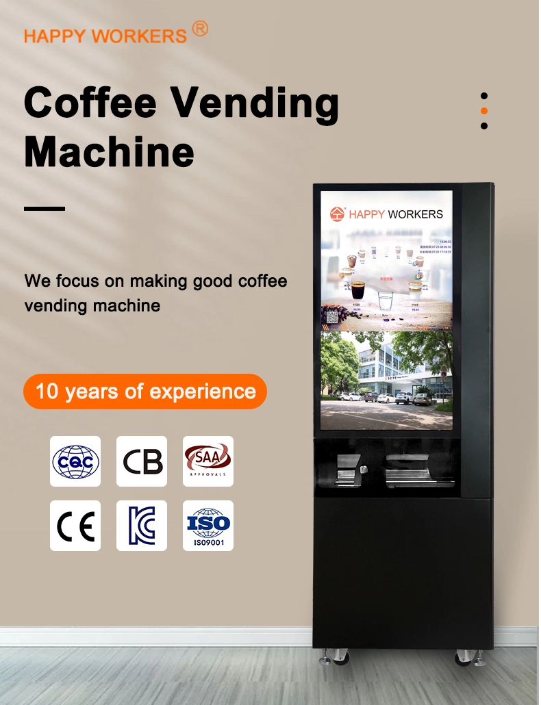 2023 New Style Coffee Vending Machine Commercial Cup Lid Dispenser