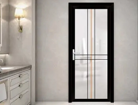Waterproof Aluminum Casement Door Others Doors with Low-E Glass for Bathroom/Toilet