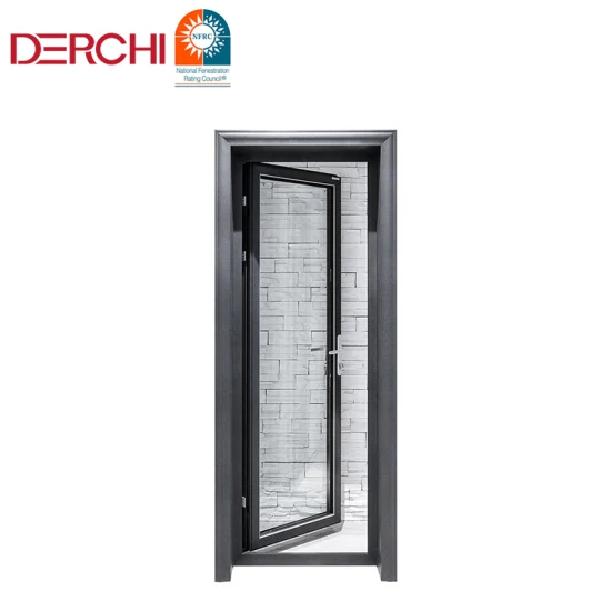 Wasserdichte Aluminium-Flügeltür, andere Türen mit Low-E-Glas für Badezimmer/WC