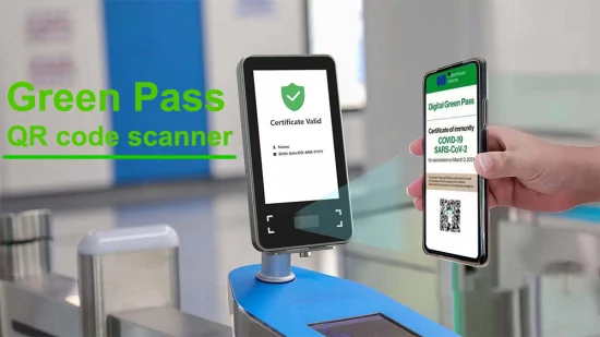 Green Pass Ra08t Gesichtserkennung, Zeiterfassung, Zugangskontrolle, Green Pass, EU-Code, Zertifikatsüberprüfung, QR-Kartenscanner